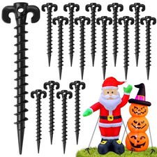 Inflatable Stakes, 16 Pcs 7.7 Inch Plastic Tent Yard Stakes for Inflatables C...