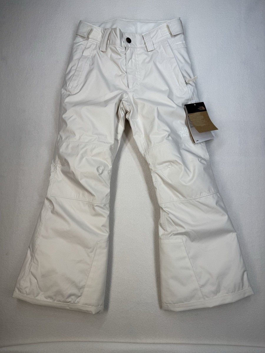 The North Face Girls' Freedom Insulated Snow Pants White Dune XS