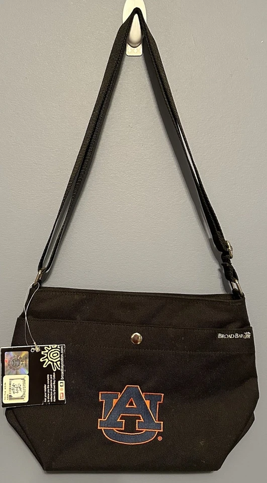 Bolso Bandolera Universidad Auburn NCAA Tigres Fútbol Fan Logo Azul Naranja  Foto 2 de 4