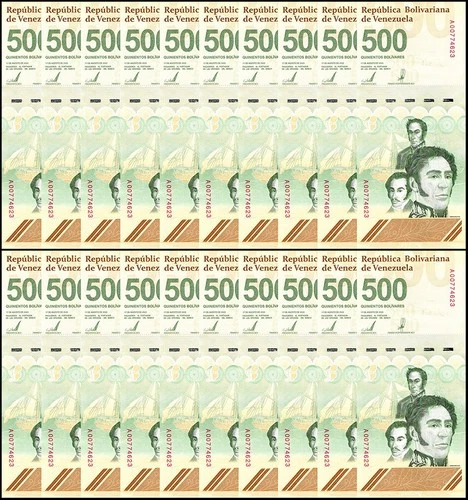 Venezuela 500 Bolivar Digital (Digitales), 2023-2025, P-121, Used X 20 PCS