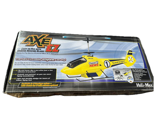 Heli Max AXE EZ Pre-Built Radio Controlled Helicopter In Box - Picture 1 of 24