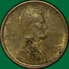 1909-S Lincoln Wheat Cent Almost Uncirculated AU Coin, Minor Corrosion #36564
