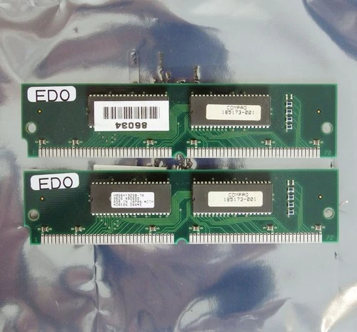 Set 2x COMPAQ 185173-001 4MB 8MB kit 70ns 72-pin SIMM EDO RAM