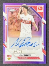 Noah Darvich 2025-26 Topps Chrome Bundesliga Purple Refractor Auto /75 #BA-ND
