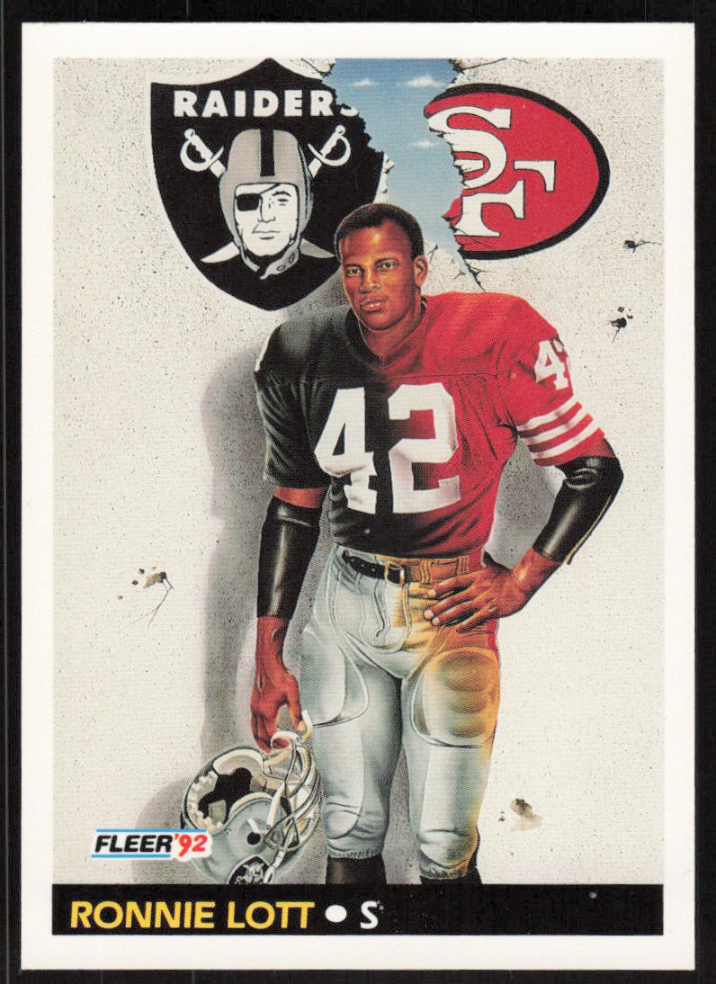 1992 Fleer Ronnie Lott ProVision Card #472 - Los Angeles Raiders