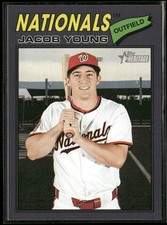 2026 Topps Heritage - Dark Gray Border - Jacob Young #279 - Nationals