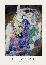 Gustav Klimt The Virgin 1913 Exhibition Gallery Painting Wall Art Print Poster