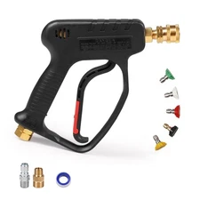 High Pressure Washer Short Gun, 5000 PSI 10.5 GPM Industrial Pressure Power W...