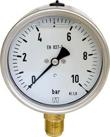 "Afriso Glyzerin-Manometer Ø100Mm DN15 1/2\" Radial 0-40Bar"