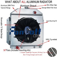 3row Radiator Fan Shroud Fit 49-53 Ford Country Squire Sedan Cars Chevy Engine 3row Radiator Fan Shroud Fit 49-53 Ford Country Squire Sedan Cars Chevy Engine