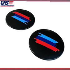 Car M3 Color 82mm Front Hood Emblem And 74mm Rear Trunk Emblem Badges Style Car M3 Color 82mm Front Hood Emblem And 74mm Rear Trunk Emblem Badges Style