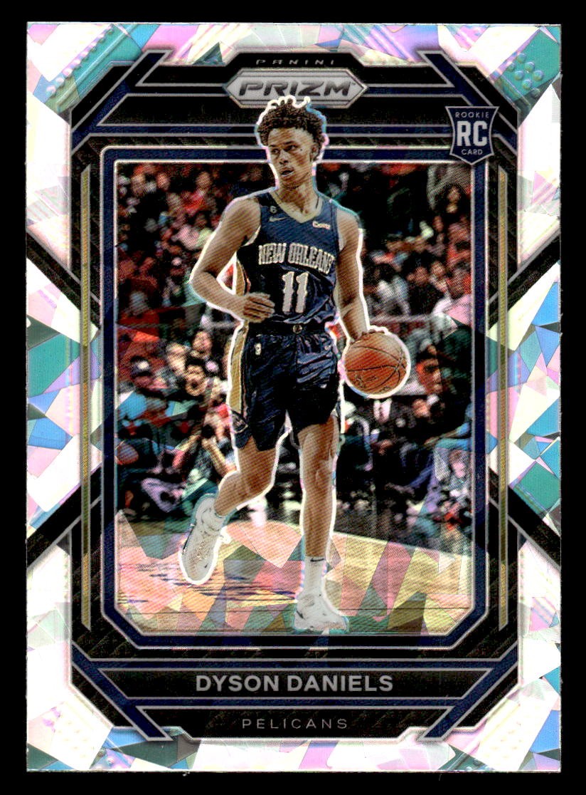 2022-23 Panini Prizm #233 Dyson Daniels Silver Ice Prizm Rookie HAWKS