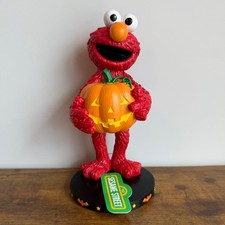 New Sesame Street Red Elmo Pumpkin Figurine Halloween Orange Trick Or Treat