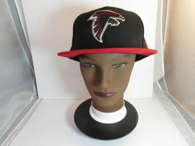 Atlanta Falcons Hat New Era 59FIFTY Men's 7 3/4 Black Red Fitted NFL Cap