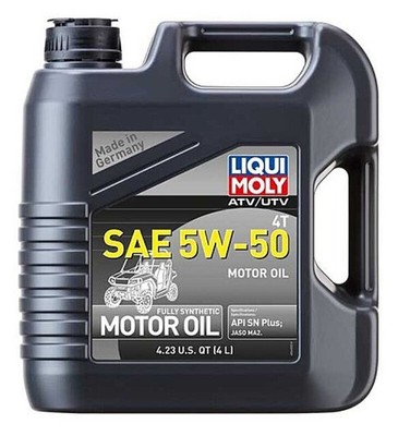 LIQUI MOLY 4L ATV 4T Motor Oil SAE 5W50 Comes in Case of 4 Units