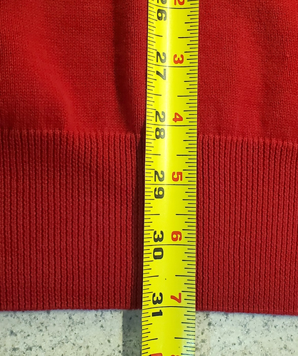 NWT CHAPS Ralph Lauren L/S Red Quarter Zip Cotton Sweater - Size 4XL Crest Logo - Picture 5 of 12