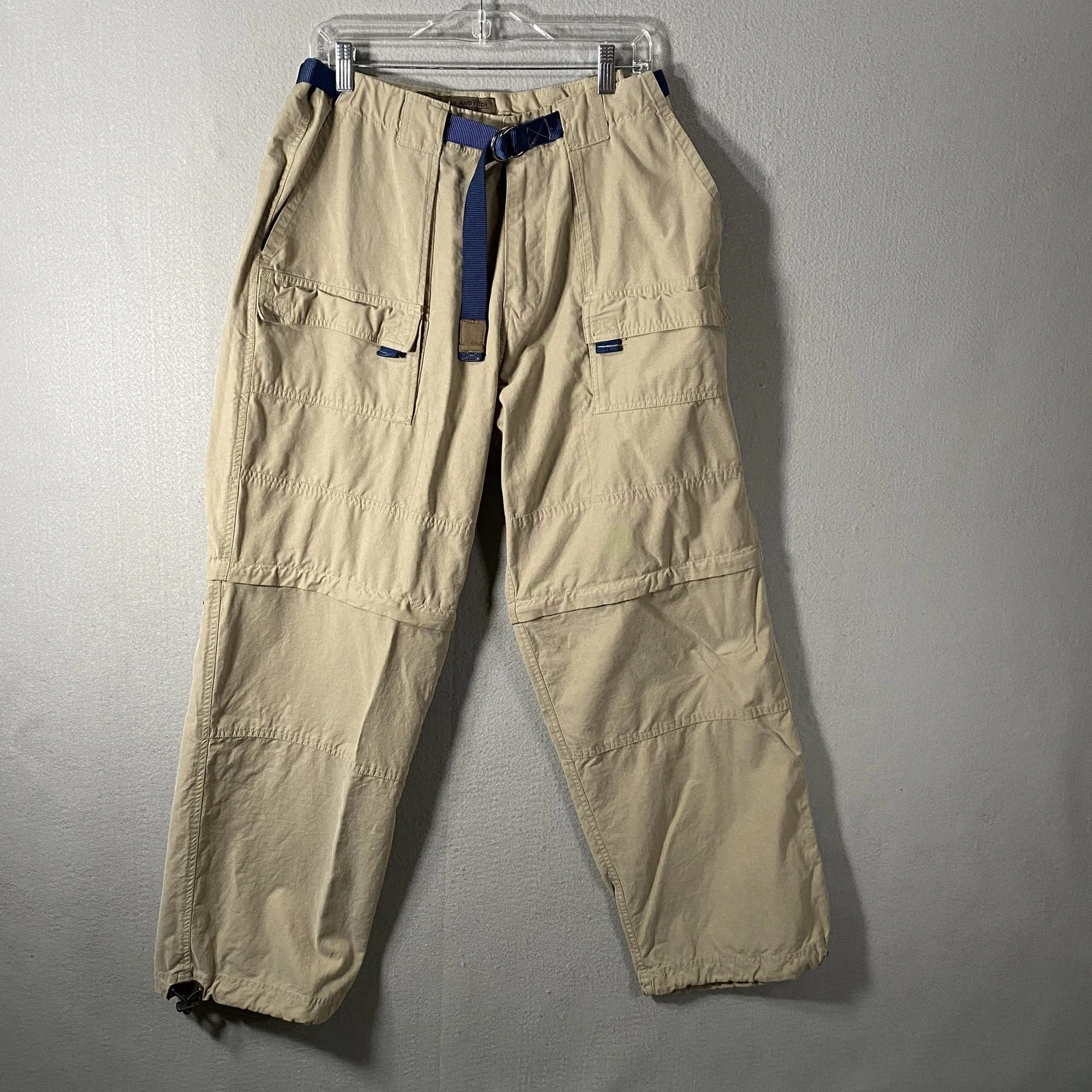 Abercrombie Fitch Cargo Paratrooper Zip Off Hiking Pants Mens Medium Y2K Vintage