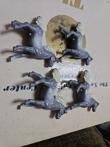 Safari Ltd Lot Of 4 Mini Bay Horses Used Made In China SLP