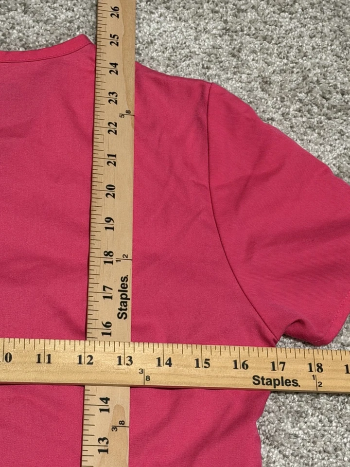 Gray's Anatomy Womens X-Small Scrub Top Pink & Green Tailored By Barco Lot of 2 - Image 4 of 4