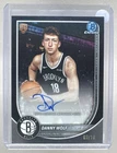Danny Wolf 2025 Bowman Chrome #BCA-DW Black Refractor RC Rookie Auto /10