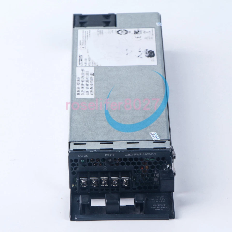 1PCS Cisco C3KX-PWR-440WDC DC 440W Power Supply USED tested - Photo 1/1