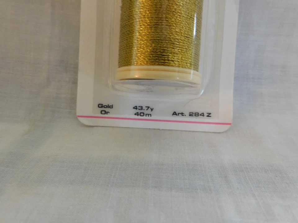 DMC -- Metallic Embroidery Thread -- #284Z -- 43.7yd -- GOLD - Image 2 of 3