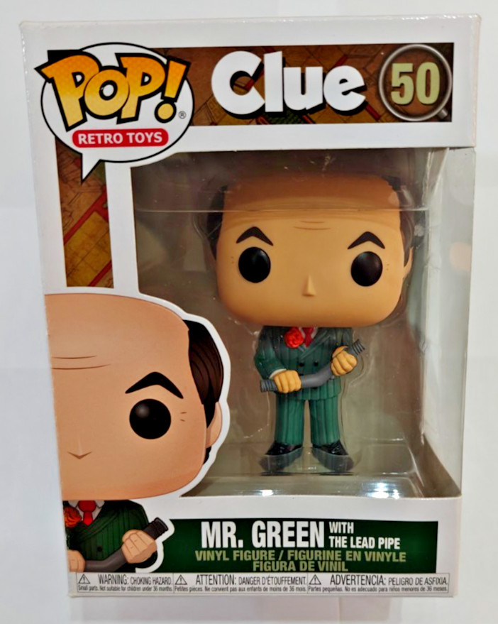 Funko Pop! Figura Vinilo Retro Toys Clue Mr. Green With The Lead Pipe #50