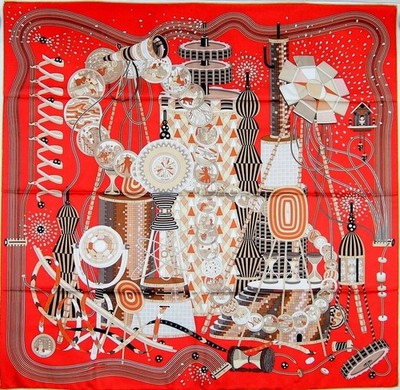 Authentic Vintage　HERMES SCARF HERMES  Le Laboratoire du Temps