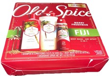 Old Spice Merry Freshmas Holidays FIJI 3 Pc Body Care Gift Set