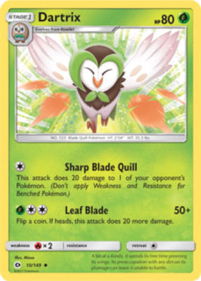 4x Dartrix 10/149 Sun & Moon Pokemon TCG Card NM | eBay