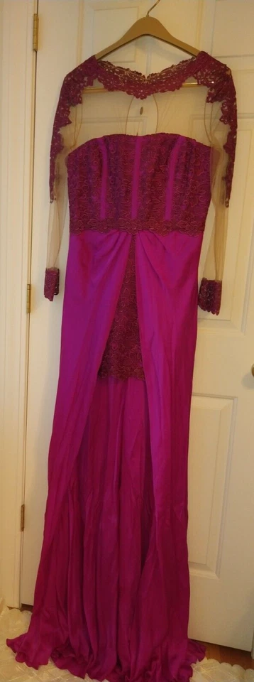 NUEVO VESTIDO MUJER BLUMARINE MAGENTA US 8 10 IT 46 D 40 HECHO EN ITALIA Foto 2 de 4