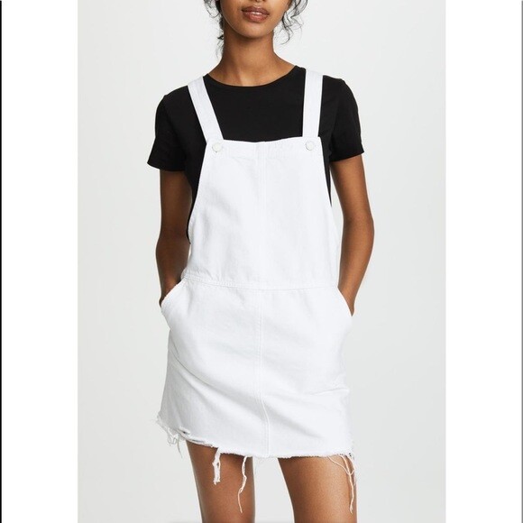 Blank NYC 292739 Lightbox White Overalls, White, size 27