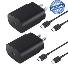 For Samsung A54 A14 A03s A02s A23 A13 A53 25W Super Fast Charger & Type C Cable