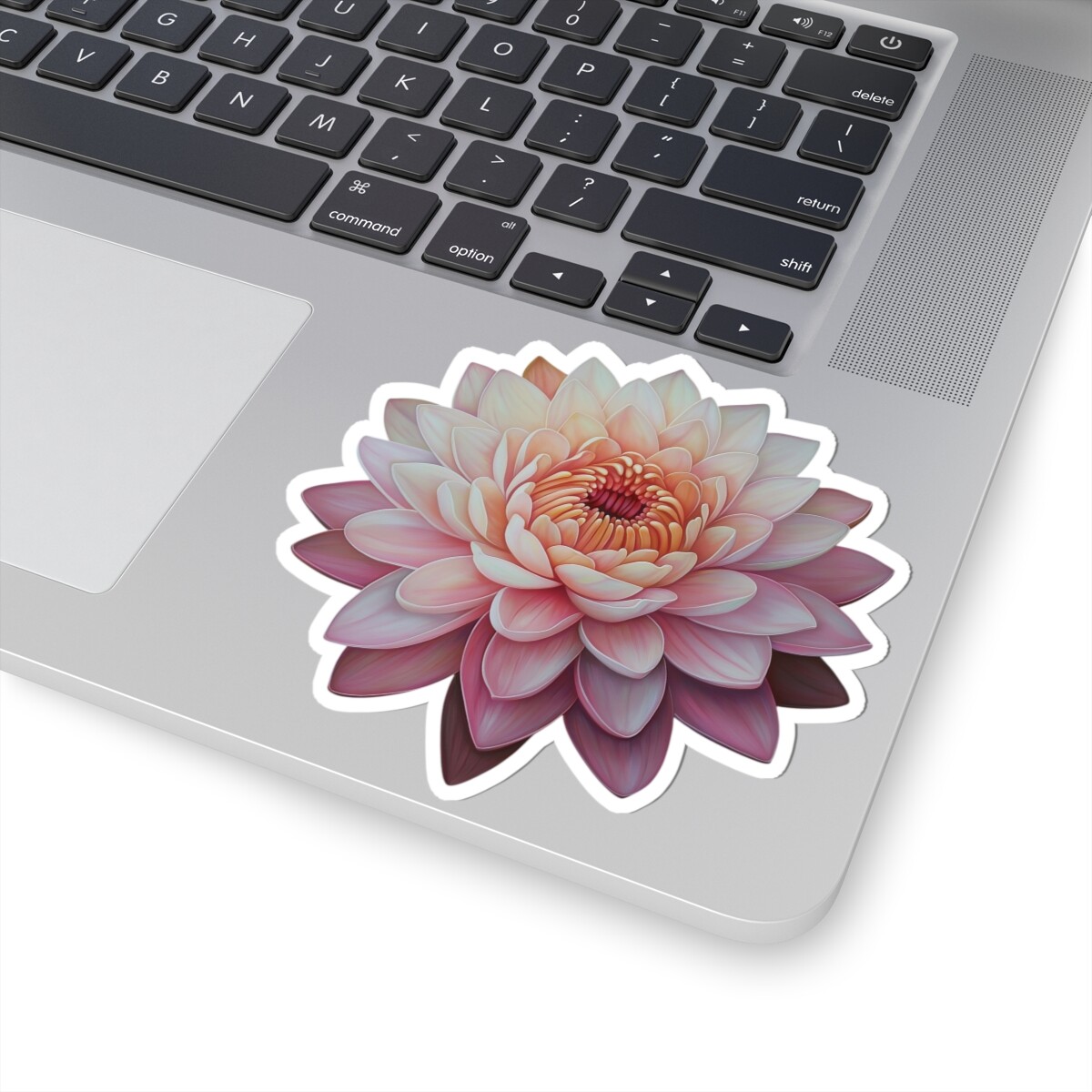 Floral Lotus Kiss-Cut Stickers for Laptop Wall Planner Decor