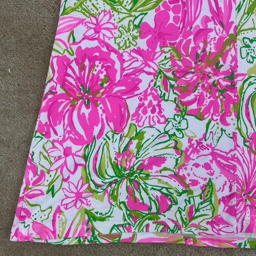 Vestido Lilly Pulitzer Ofelia Swing L Suave Enrejado Correa Espalda Náutico Preppy Lo último - Imagen 5 de 18