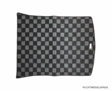 P2M Checkered Flag Dark Grey Rear Trunk Carpet Floor Mats for Tesla Model 3 New