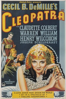 Cleopatra (Cecil B. De Mille / 1934) - Miniature Film Poster/Book Clipping