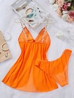 Babydoll Lingerie+Underwear Sexy Women's Nightwear Dress Lace Sleepwear G-string — photo 3