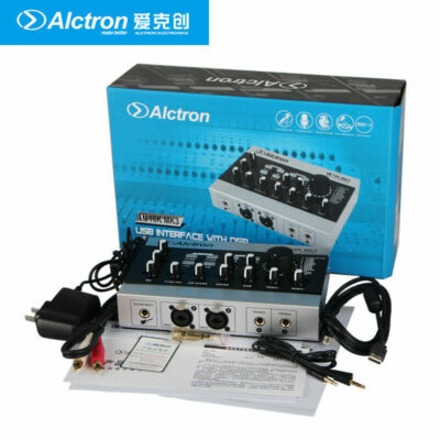 Alctron U16K MK3 Pro Microphone External Sound Card USB Audio