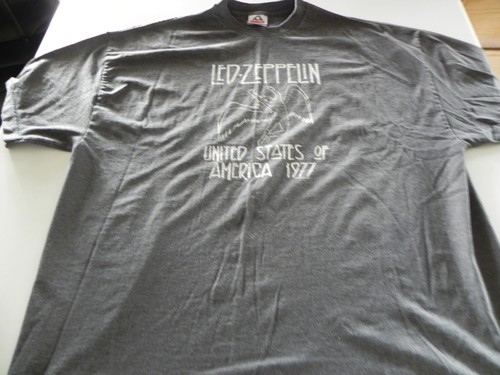 T-shirt Vintage Led Zeppelin 1977 « United States Of America » - Taille XL - Très Bon état