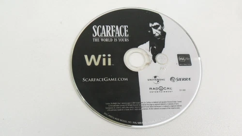 SCARFACE NINTENDO WII GAME THE WORLD IS YOURS SIERRA