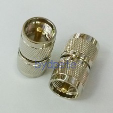 UHF male plug PL-259 PL259 to UHF male Straight RF Coaxial Connector Adapter