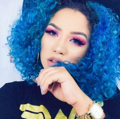 Thing Hair Diy 2-Pack Blue Thing Wigs Curly Costume Wigs For