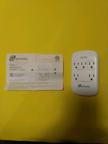 4 Greenlite Tier 1 Outlet Advanced Power Strip Wall Mount Smart Surge Protector - Picture 7 of 18