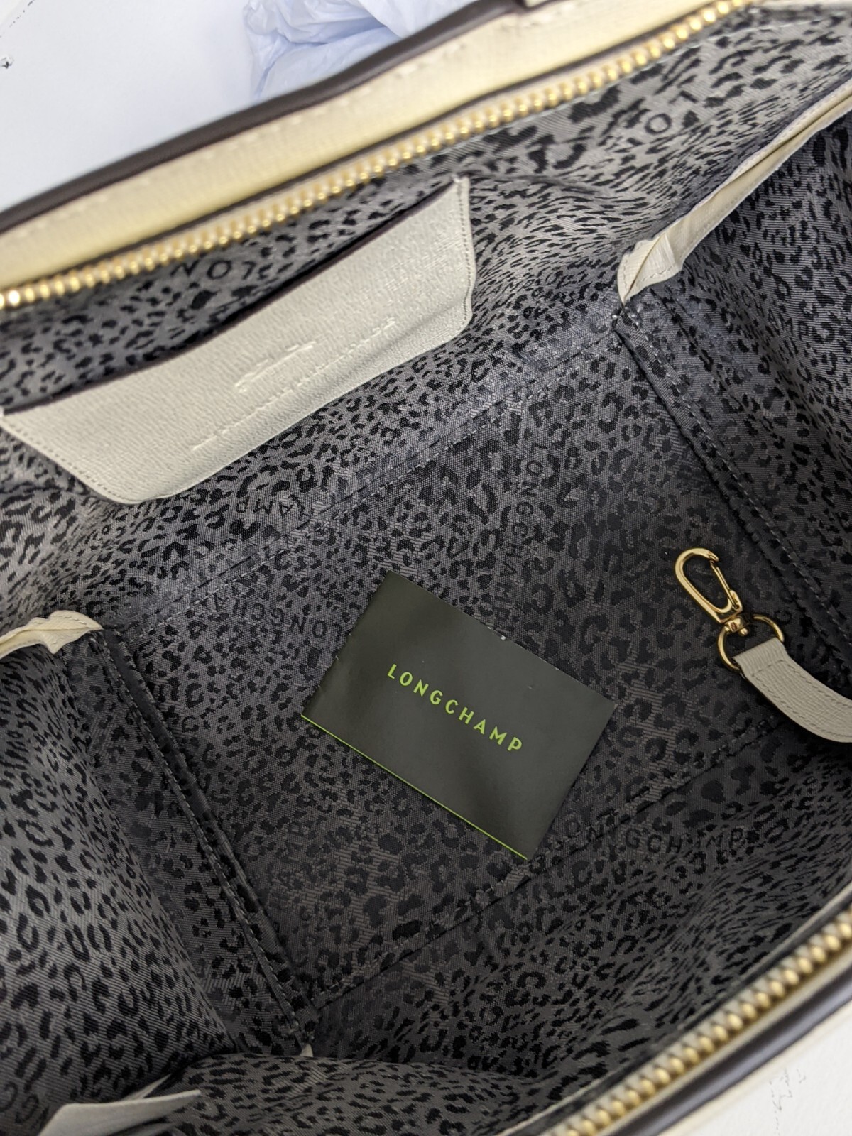 Designer $650+Tax Longchamp Le Pliage Small/Durable Saffiado Leather image 4