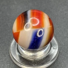 Peltier Hybrid Marble RARE Peltier Tan Base Liberty/Tree Marble Vintage Marbles