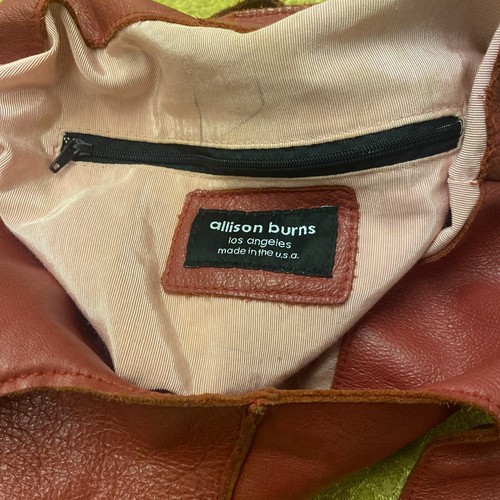 Borsa a mano Allison Burns Los Angeles rossa burro morbida pelle testurizzata - Foto 6 di 11