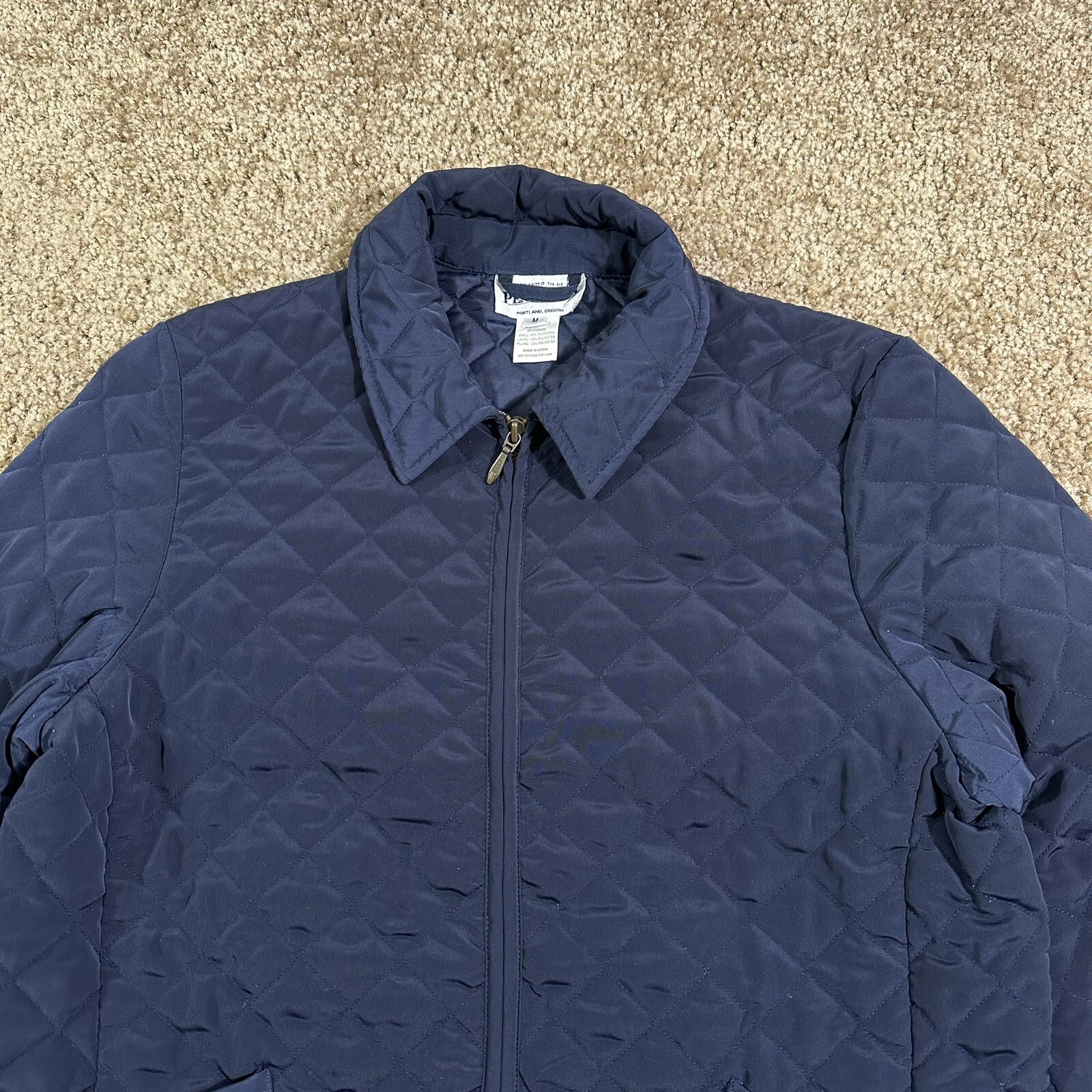 Pendleton Quilted Jacket Womens Size Medium Blue … - image 3