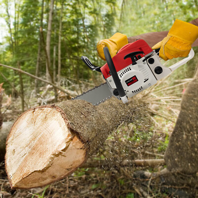 Pro 22'' Bar 52cc 2 Stroke Gas Powered Chainsaw Engine Cutting Handheld