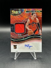 Malachi Flynn 2020 Panini Select Red  Prizm Patch Auto RC Raptors Pistons